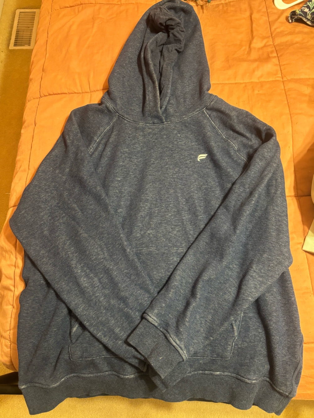 Fabletics Men's Heathered Blue Hoodie